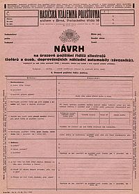 Návrh úrazového pojištění řidičů silostrojů